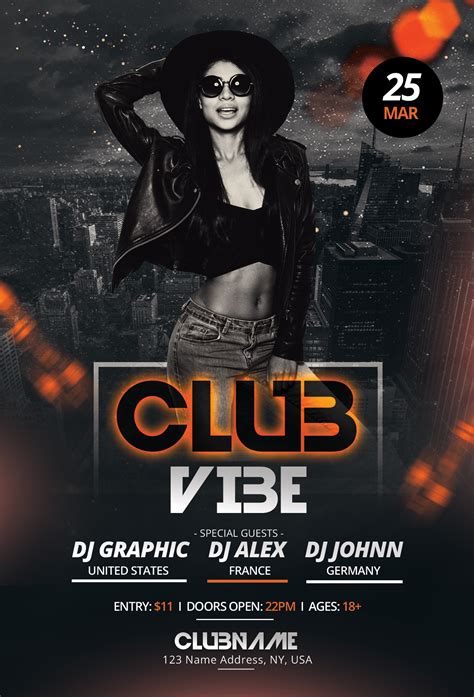 club flyer template|club flyer templates photoshop.